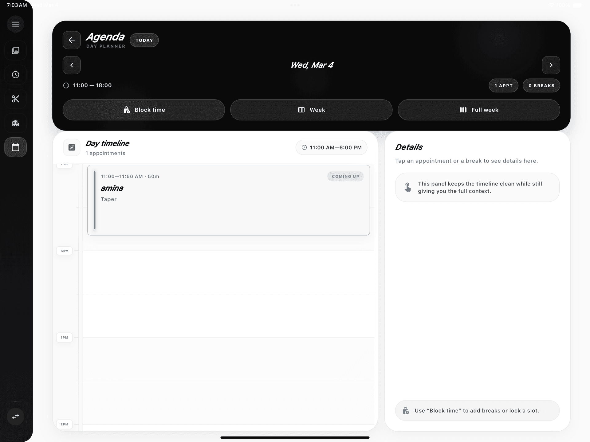 VNUS Agenda — day planner