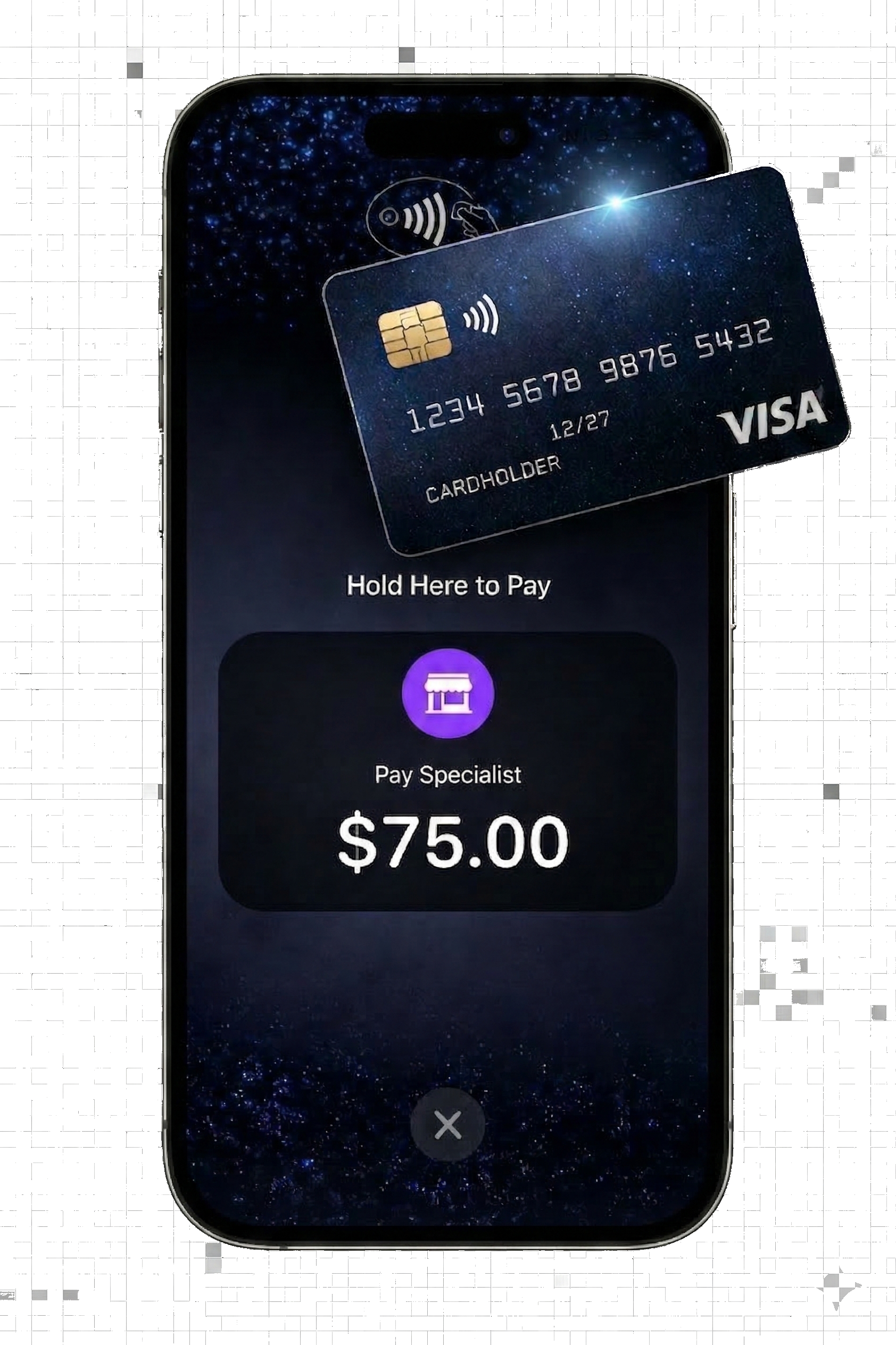 VNUS premium tap to pay moment on mobile
